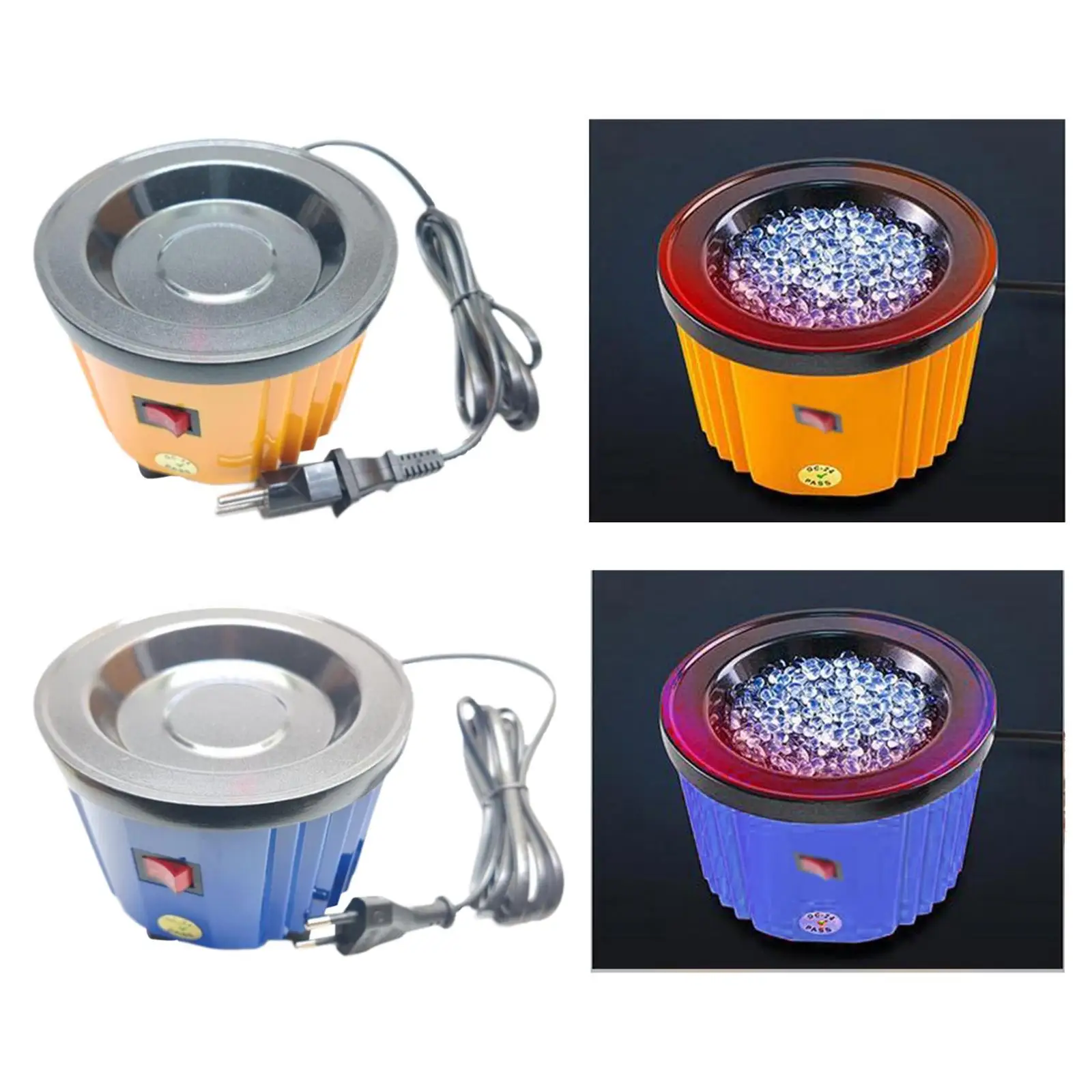 초보자를 위한 뜨거운 접착제 냄비 100W 전기 녹는 냄비 DIY 프로젝트 조리대