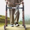 Compact Elderly Walker - Foldable Four-Legged Cane, Portable Rehabilitation Aid, Easy-to-Use Mobility Support for Seniors 1
