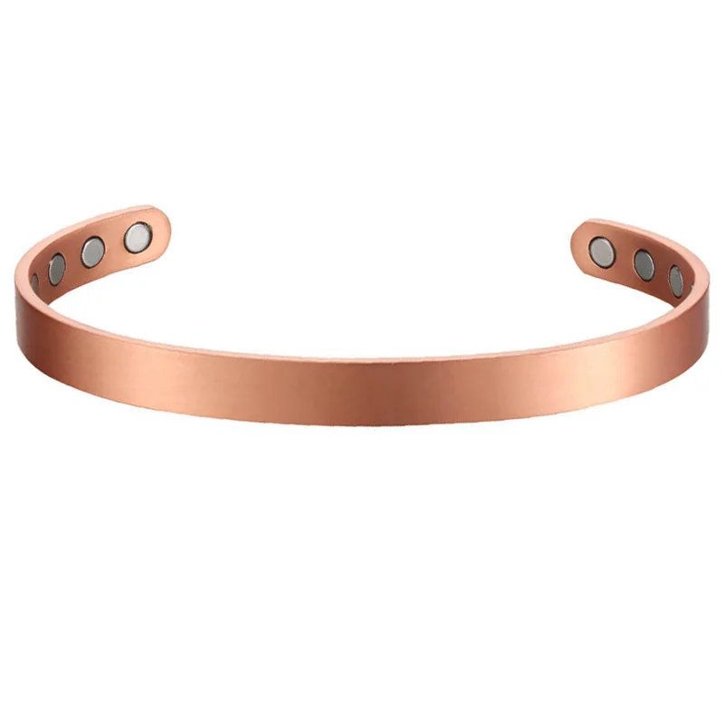 

Men Women Magnetic Copper Bracelet Therapy for Arthritis Pain Relief High Gauge 99.9% Solid Copper with Magnets Anti-Allergies