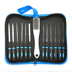 Ensemble de 13 limes, râpes à aiguille pour le travail du bois, le polissage, l'ébavurage, Portable, artisanat, en alliage, outils avec étui de transport 