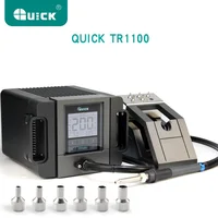 Quick TR1100 Touch Dormancy 200W Hot Air Gun Soldering Station for SMD Rework Station For Phone Miniature PCB Chip Repair tool 1