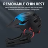 Eastinear's New Adult Bicycle Mountain Bike Helmet Full Face Detachable One-piece Motorcycle Riding Safety Helmet Head Protectio 5