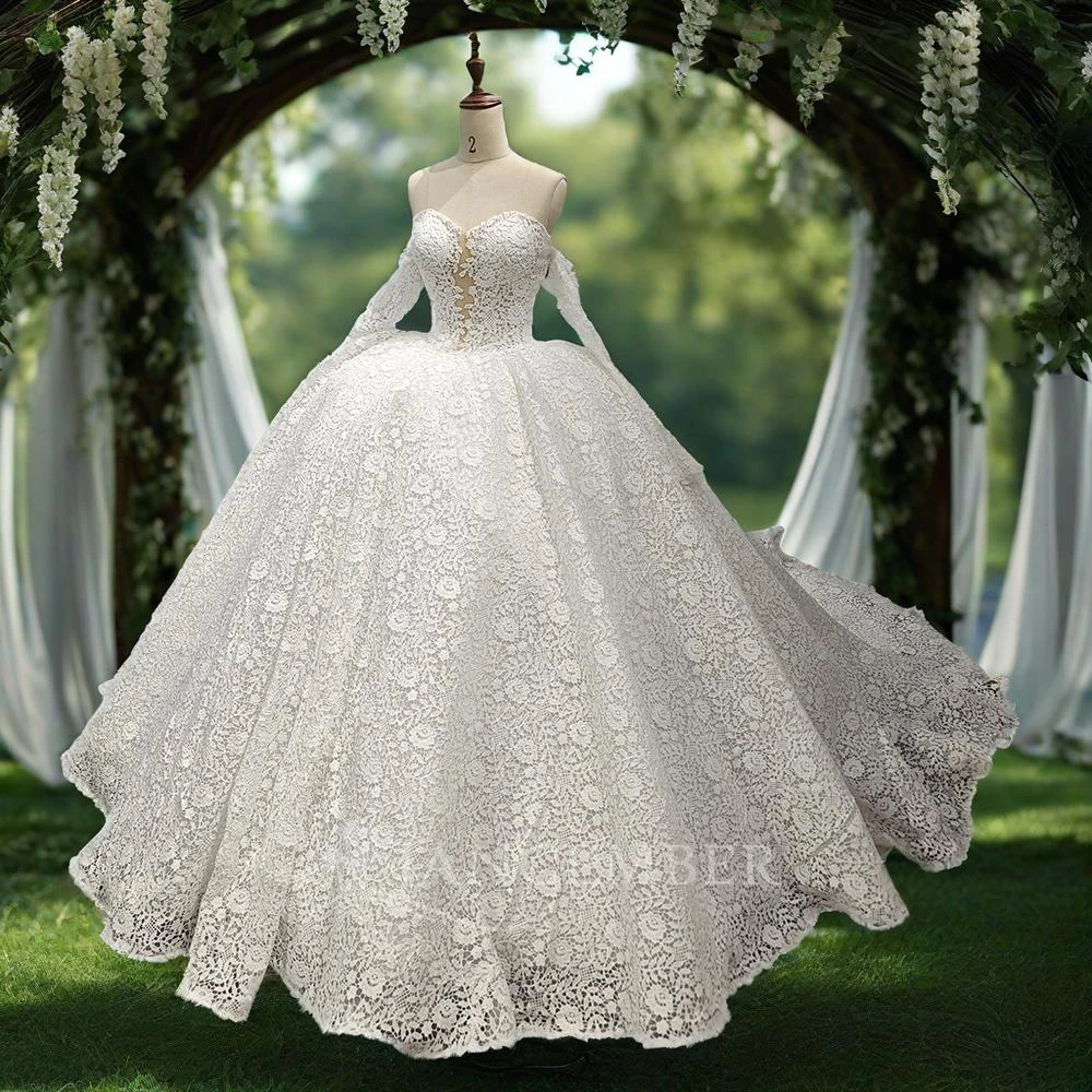 Princess Off The Shoulder Wedding Dresses Ruched Scoop Ball Gown Glitter  Tulle Bridal Gowns Sweep Train vestido de novia DY1253 - AliExpress 320