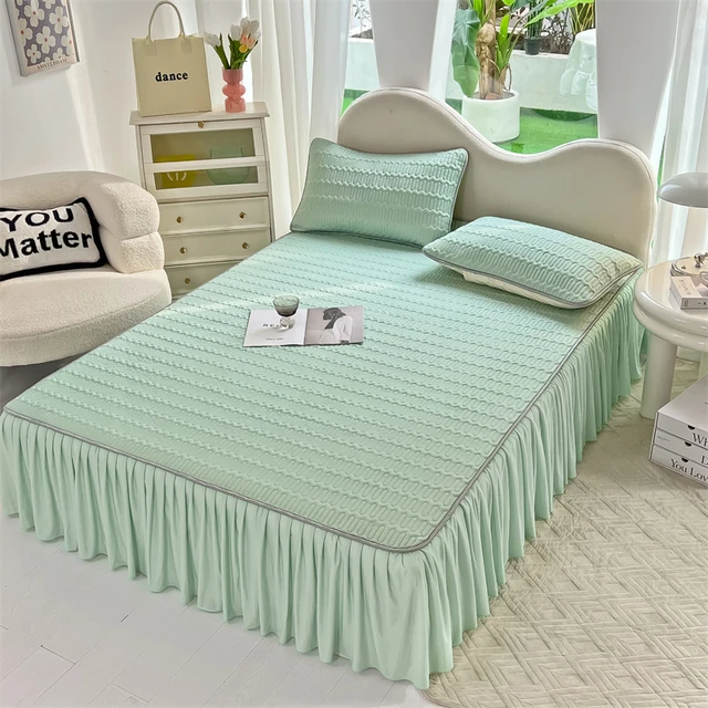 UMMH Fitted Sheets Wrap Around Luxury Hotel Quality Soft Breathable Comfy  Bed Skirt Double Bedspread Mattress Cover no pillowcase 