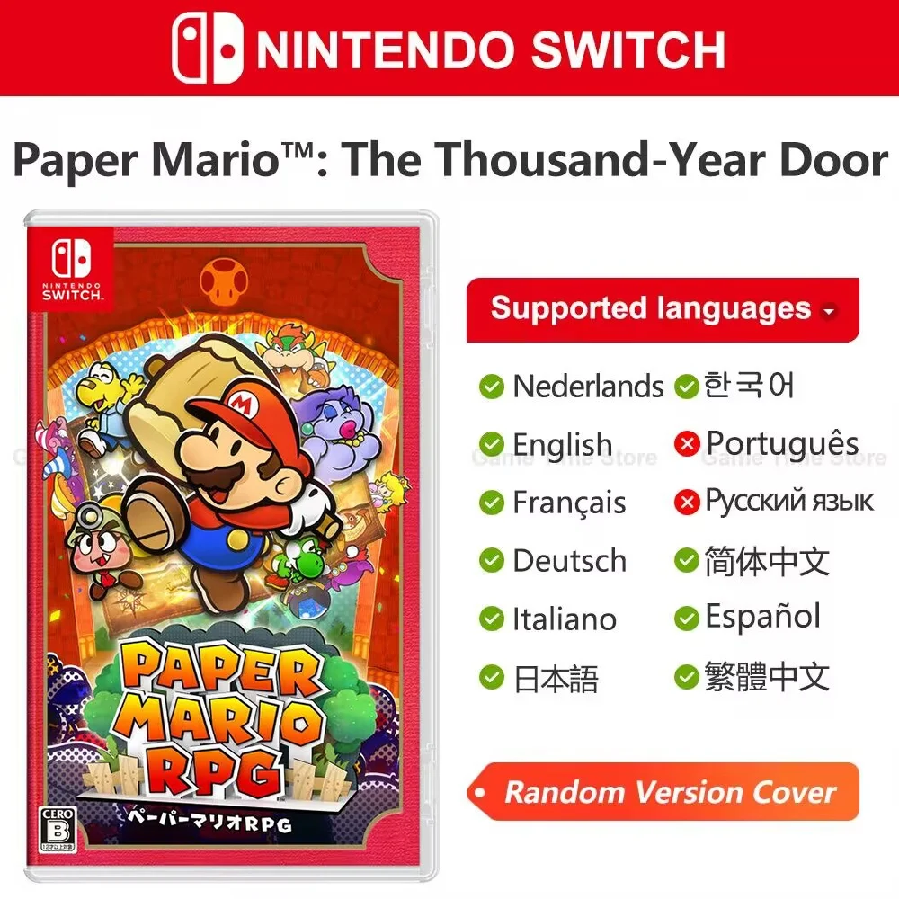 Paper Mario The Thousand Year Door Nintendo Switch Game Deals 100
