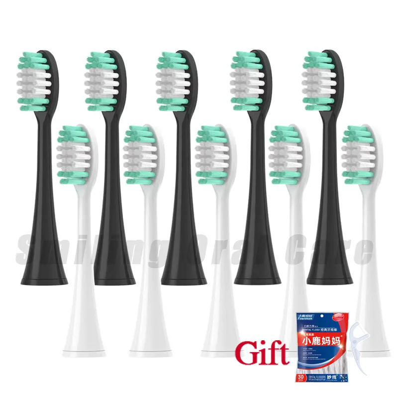 For Aquasonic Replacement Toothbrush Heads For Black Series/Series Pro/ Vibe Series Electric Toothbrush Unisex Nozzle With Cover