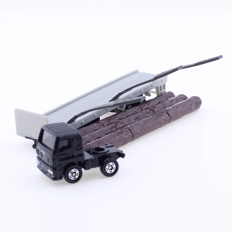 Takara Tomy 롱타입 Tomica No.125 이스즈 기가 목재 운송기, 합금 자동차 다이캐스트 금속 모델, 어린이 장난감, 소년