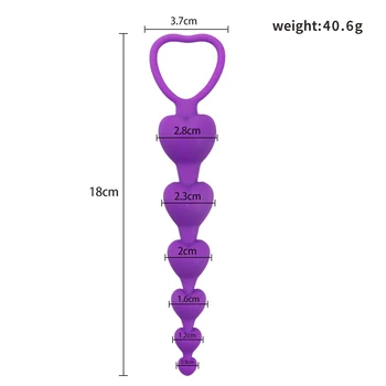 Butt Plug Love Heart Anal Plug Sex Toys For Women Vaginal Massage Female Musturbators Silicone Adult Goods Clitoral Stimulation 6