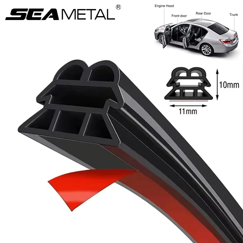 SEAMETAL 3-Layer Waterproof Sound Insulation Car Door Seal Strip