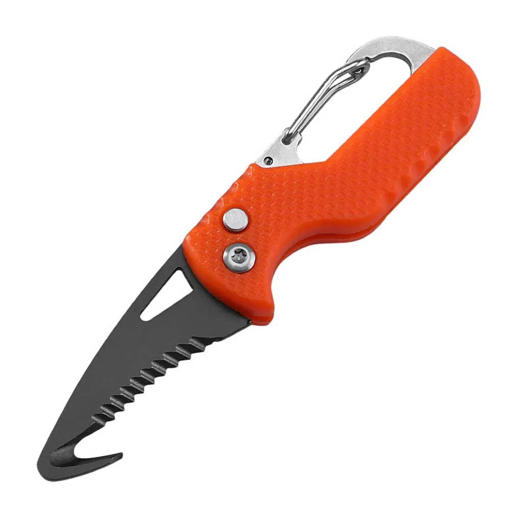 Pocket Cutter Knife Sharp Outdoor Emergency Hook Parcel Edc Survival