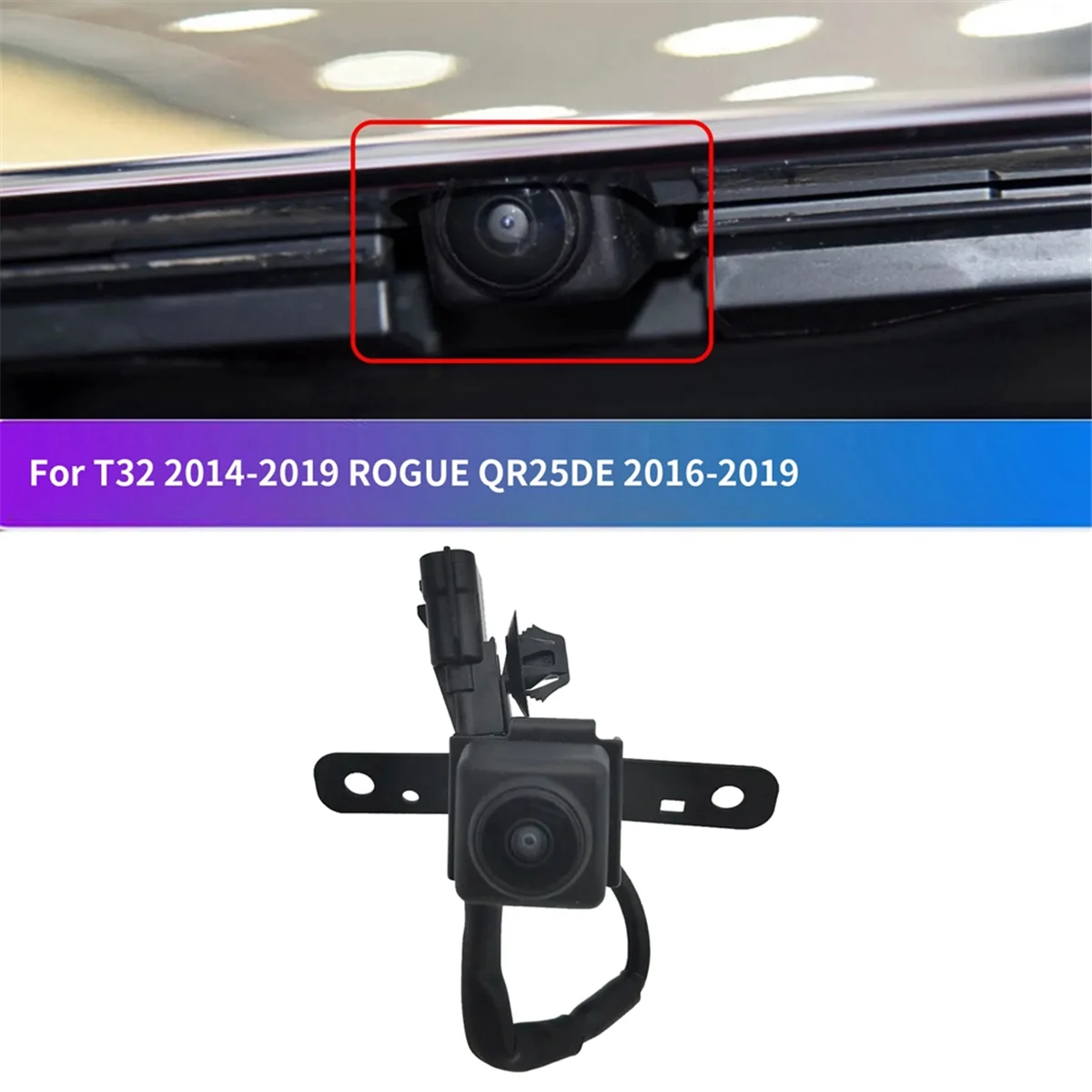 Front View Parking Camera Parking Aid Camera for Nissan X-TRAIL T32 2014- ROGUE QR25DE 16-19 284F1-6FL1A 284F16FL1A