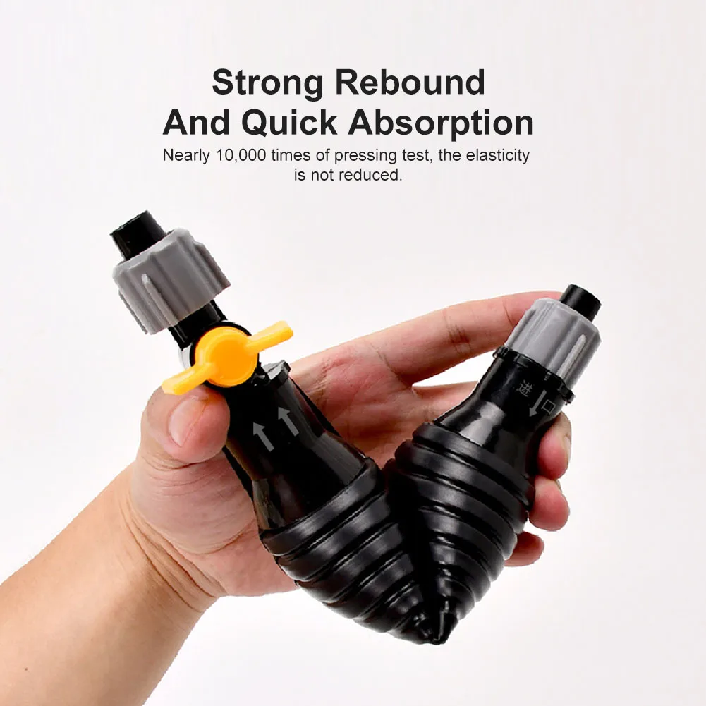 Liquid Transfer Pump Oil Syringe Pump Manual Fuel Pump High Flow 1m Hose Motorcycle Hand Siphon Water Fish Tank Oil Gasoline Petrol Diesel Liquid Transfer Tool