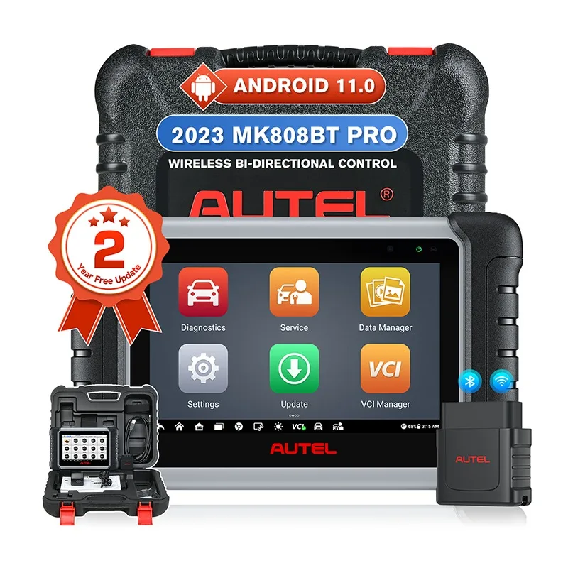 Autel MaxiCOM MK808BT PRO 28+ Services All Systems OBD2 Car Scanner  Diagnostic Tool Level-up of MK808BT MK808 MK808S MX808