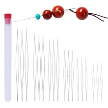

6Pcs Open Big Eye Beading Needles Bead Necklace Bracelet Tools Stainless Steel Self Threading Needle Pins for Jewelry Supplies