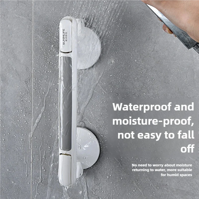 Elderly Shower Safety Armrest, Toilet Anti Fall and Anti Slip Railing, No Punching Suction Cup Required Bathroom Handle - Image 4