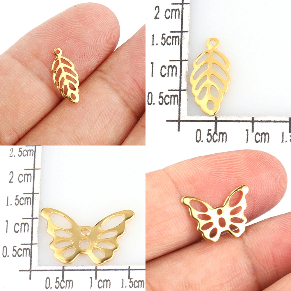 20 Stück/Lot Edelstahl Charm Charms für Schmuckherstellung Herz Mond Muschel DIY Anhänger Schmuckherstellung Zubehör Zubehör – Detail 9