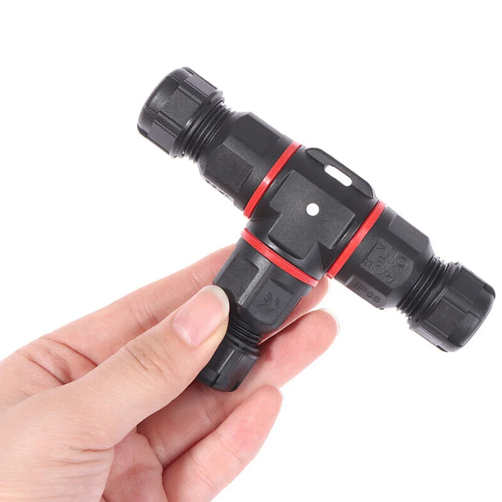 

1 Pcs Connector Home Garden 3 Pins Black For Stage Lighting LED Display LED Light Navigation Nylon Flame Retardant