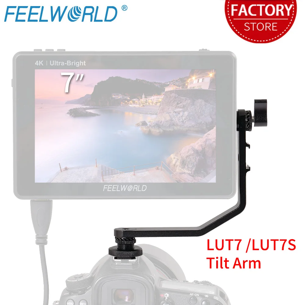 Generic Tilt Arm For Feelworld Lut7 Lut7s 7 Inch 4k Hdmi On Camera