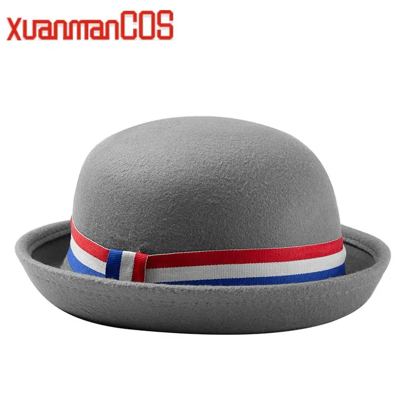 Roald Matilda The Musical Cosplay Hat Grey Cosplay Costume Accessories Halloween Carnival Unisex Hat Prop M S Size cosplay hat cosplay prop accessories