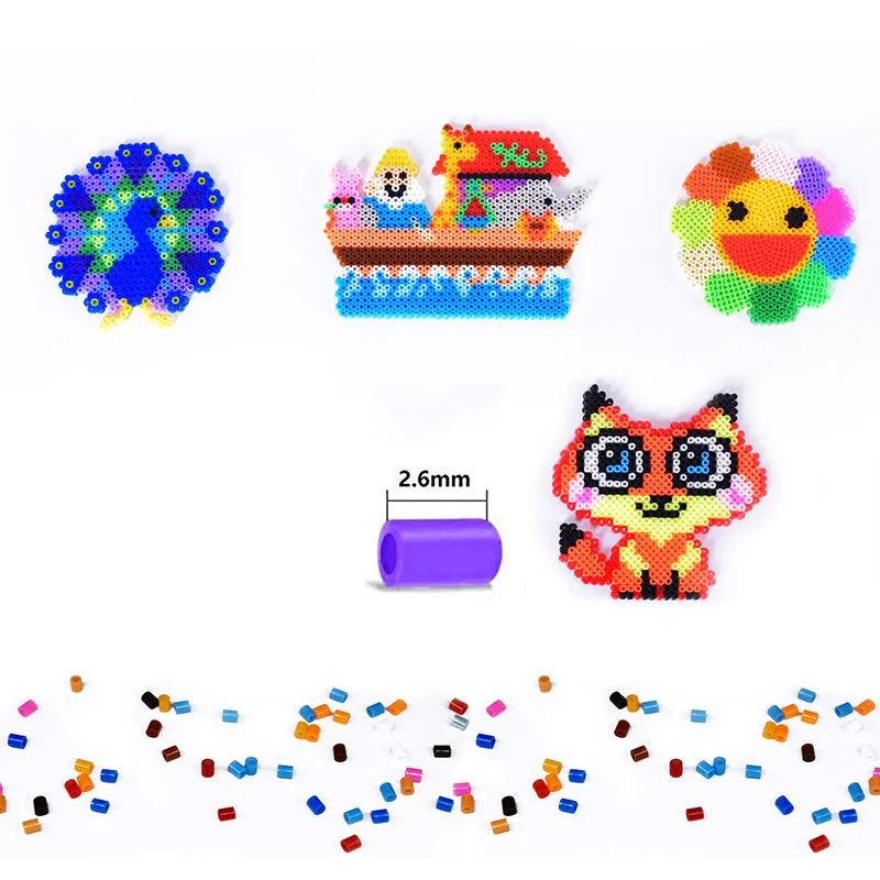 10000 pcs/Bag 2.6mm Hama Beads Puzzle Perlen Iron Beads Diy Perler Fuse Bead Intelligence Educational Toys thermal mosaic beads 5