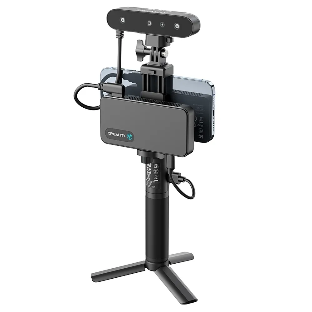 Creality cr-scan huret Pro 3D Scanner, velocidad de escaneo de hasta 30 fps, precisión de 0,1mm, distancia de trabajo de 150-700mm, conexión inalámbrica