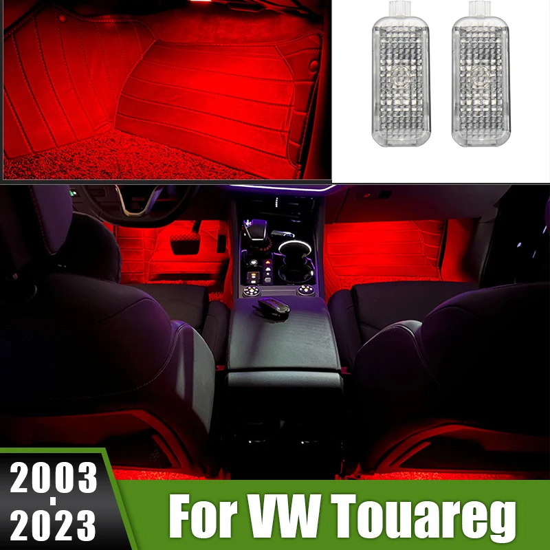 

For Volkswagen VW Touareg 7L 7P MK3 2003-2018 2019 2020 2021 2022 2023 LED Car Interior Footwell Ambient Light Atmosphere Lamp