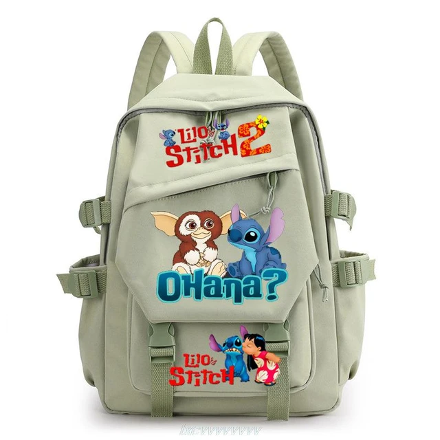 Disney Stitch Backpack Transparent Clear 16 Girls School Bag Pink Blue