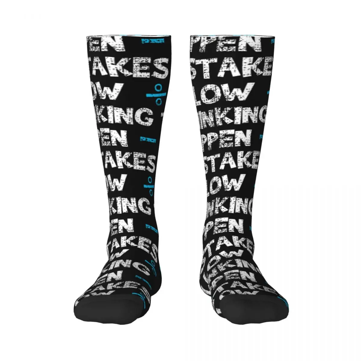 

A Simple Question Math Teacher 12 Adult Stockings Graphic Good breathability Contrast color socks Joke Retro Compression Socks