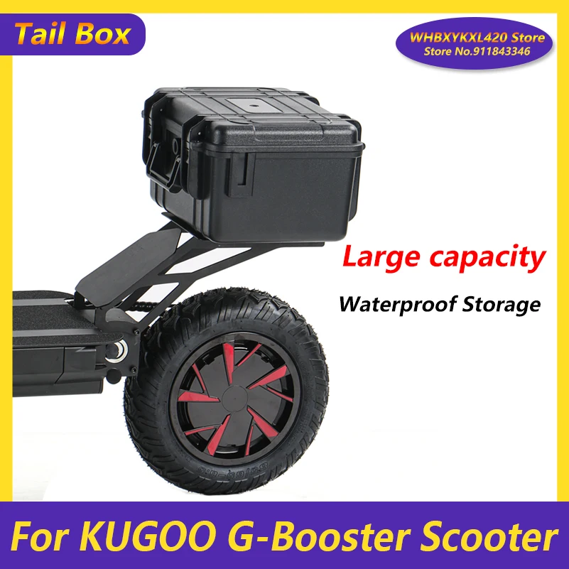 Waterproof Storage Tail Box For Kugoo Gbooster Electric Scooter Back