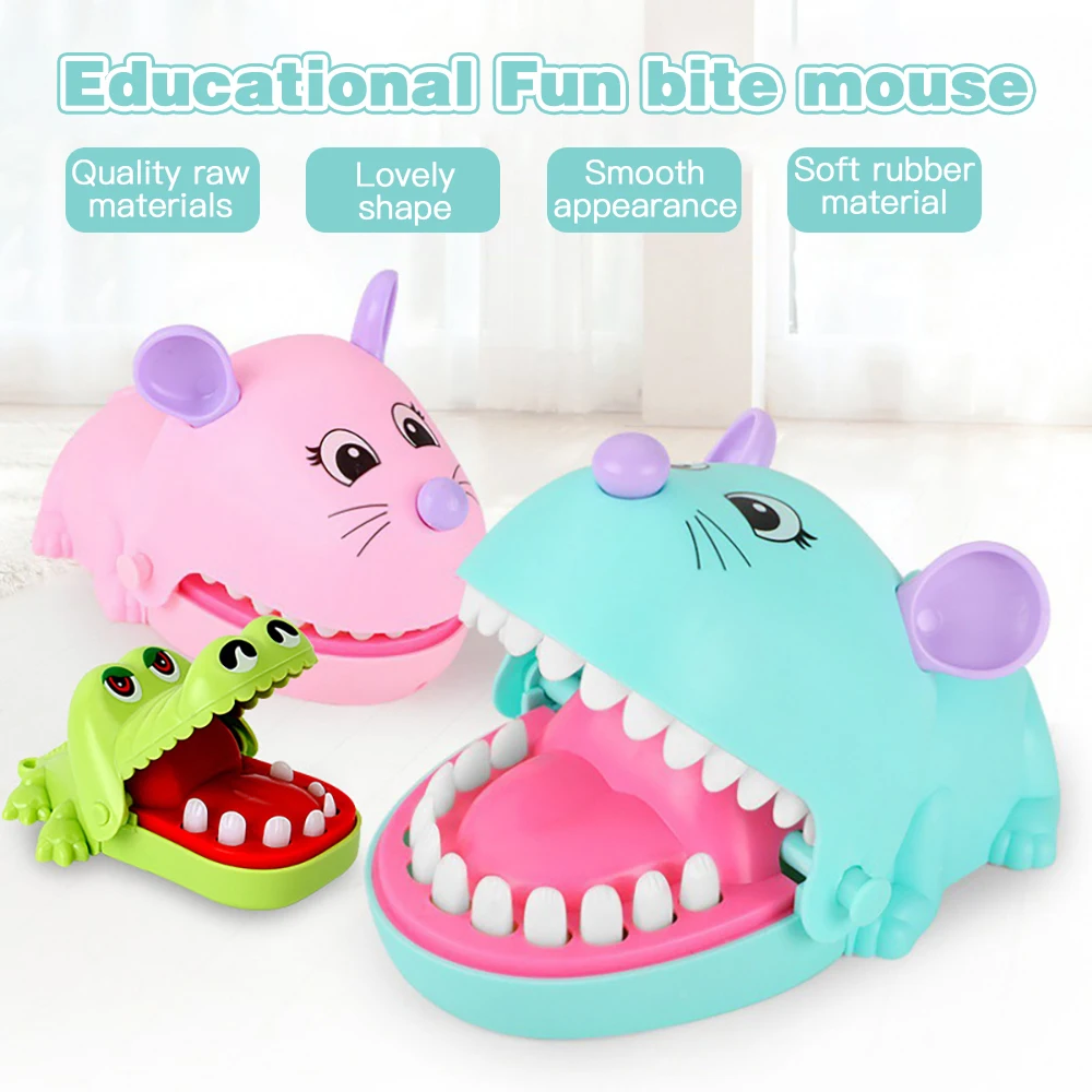 

Z3 Crocodile Teeth Finger Biting Game and Shark Mouse Biting Hand Funny Toys for Children and Adult Stress Relief Prank Toys