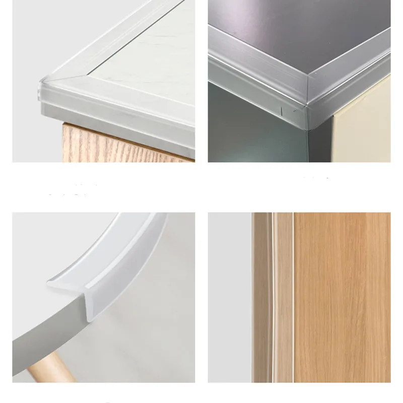 Table corner edge anti-collision strip Child safety protection strip furniture corner anti-collision transparent soft tape