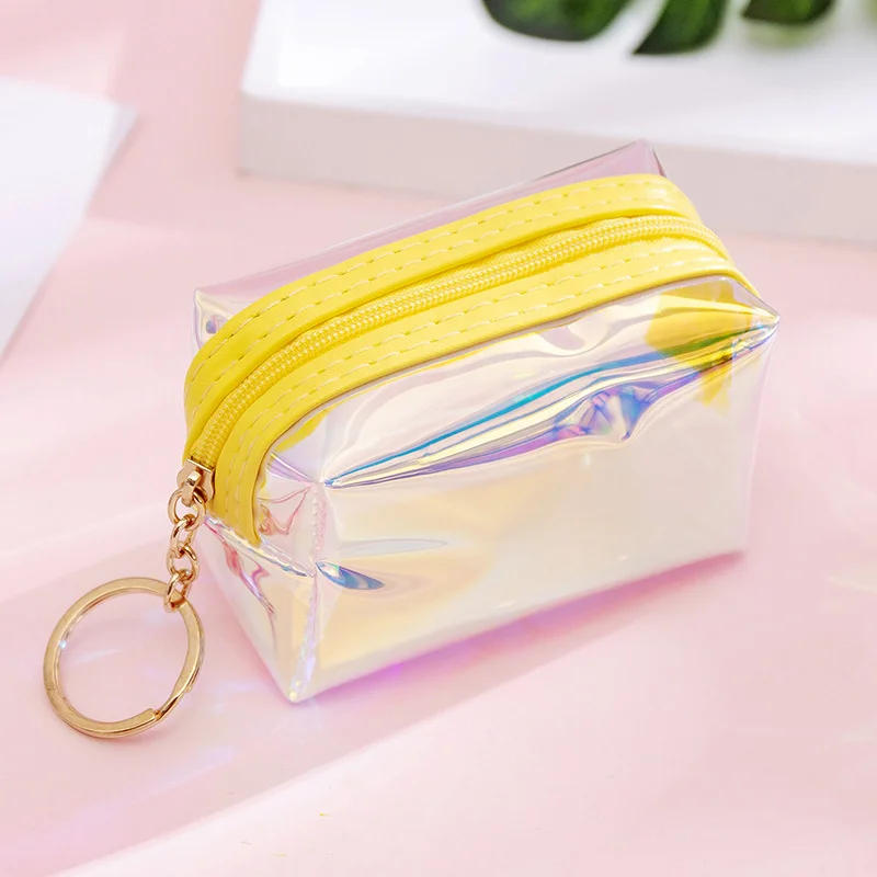 Small Laser Coin Bags Money Wallet Purse ID Credit Card Data Line Earphones Organizer Storage Bags Portable Coin Pouch for Kids
