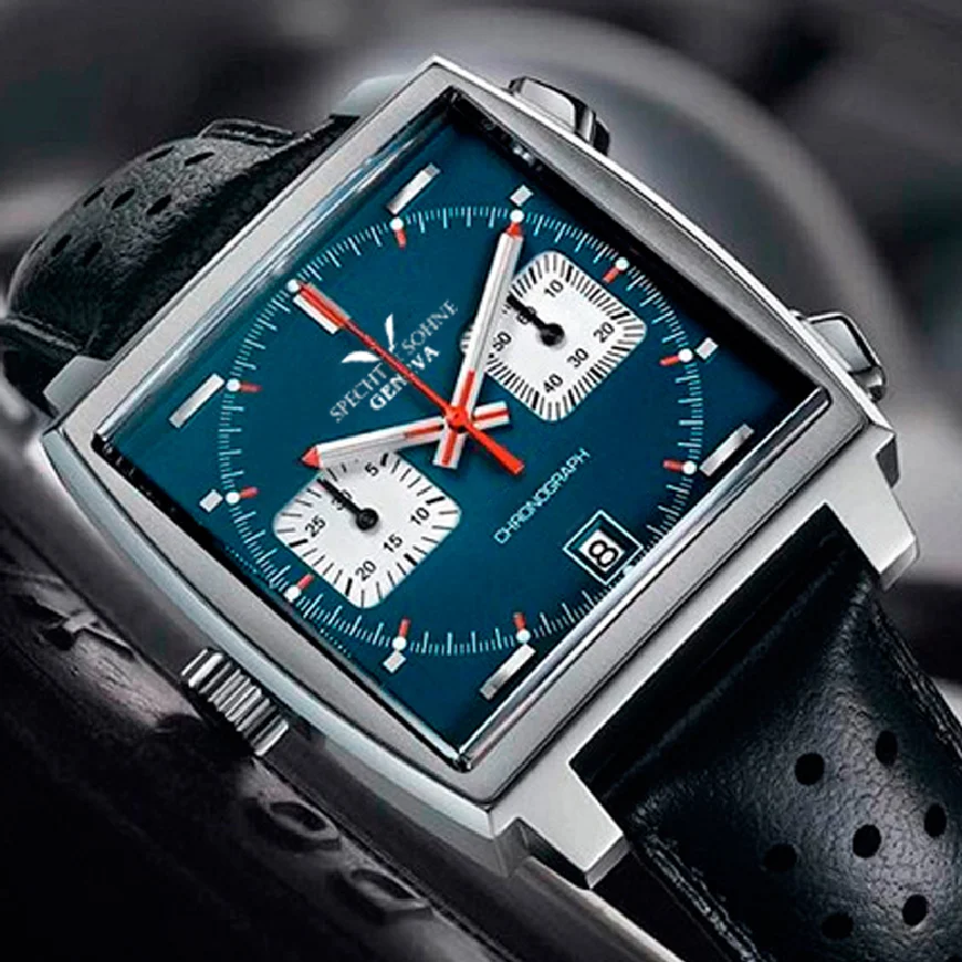 

316L Stainless Steel VK62 Quartz Watch Men Especial Limited Edition 10Bar Water Resistant Date Male Watch with Real Cowhide Band