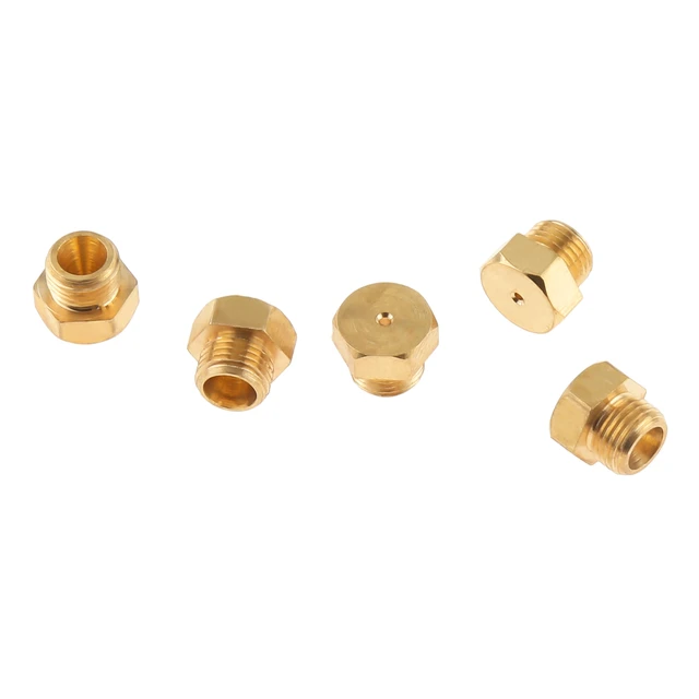 20Pcs LP Gas Conversion Kit M5x0.5mm/0.68mm Brass Jet Nozzle for Propane  LPG Natural