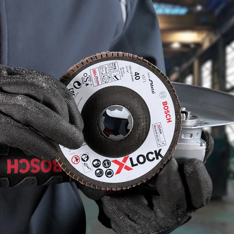 Bosch X-Lock Metal Stainless Steel Grinding Cutting Disc 125mm Angle Grinder Quick Change System Chiba Wheel Disc For GWX Series