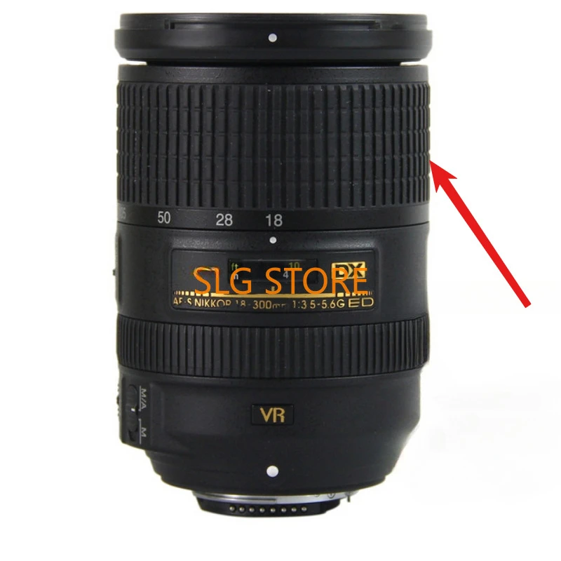 Nikon AF-S DX Nikkor 18-300 18-300mm 1:3.5-5.6/G f/3.5-5.6G ED VR 카메라 렌즈 수리 부품용 새 줌 고무 그립 링