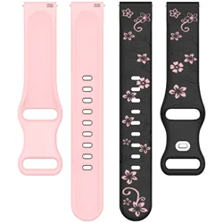 Universal 20mm Silicone Watch Strap Replacement - Premium Quality Bracelet Band for Huawei GT 3 Pro 43mm (C)