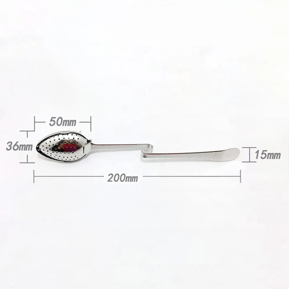 Stainless Steel Tea Filter Long Grip Spoon Hanging Loose Tea Leaf Infuser Water Drops Shaped Mesh Strainer tea infuser tea strainer tea filter
