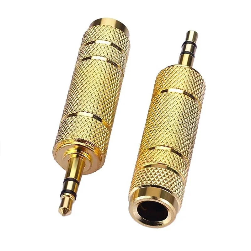 Premium Gold-Plated Dual Channel Audio Connector Adapter Set