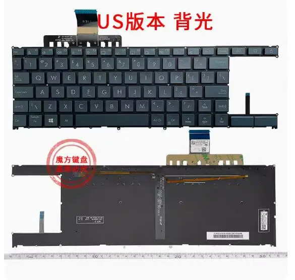 Tastiera Retroilluminata Usa Per Asus Zenbook Duo Ux481 Ux481Fa Muslimexux481Fl Ux481Fly