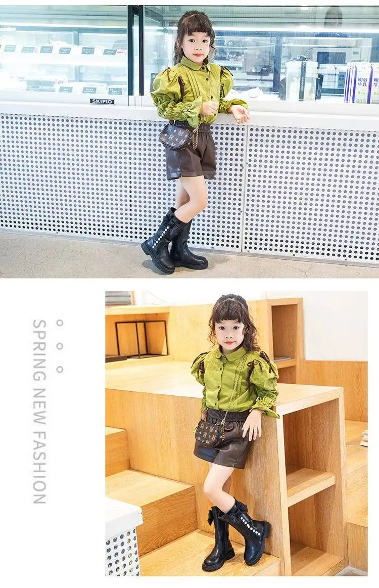 Mode-Stiefel für Mädchen, 3–18 Jahre alt, Schleife, gepolstert, Baumwollschuhe für Mädchen, Herbst und Winter, beige, weiche, rutschfeste Kinder-Lederstiefel – Detail 17