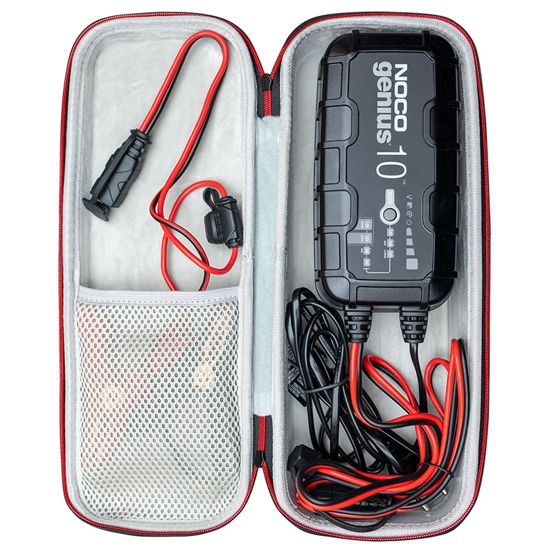NOCO Genius 10, 10A 스마트 자동차 배터리 충전기 케이스 용 최신 하드 EVA 야외 여행 상자 보관 가방 운반 케이스