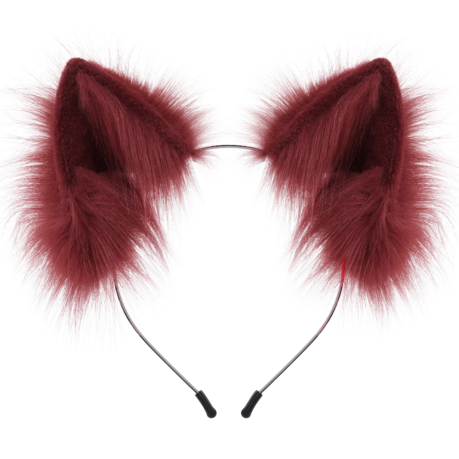Luxurious Faux Fur Animal Ears Headband - Furry Cat & Fox Ear Costume Accessory