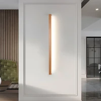 Black Walnut Wood Wall Light LED hanging lamp Beech wood Linear Wall Lamp Kitchen Walkway Sconce Lighting Ceiling lamp 1