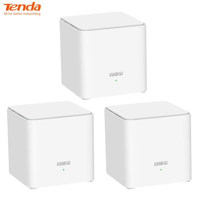 Tenda Nova MX3 AX1500 Mesh WiFi 6 System 3500 sq.ft WiFi 6 Mesh System  Gigabit Mesh Router Dual-Band Mesh Network 80 Devices