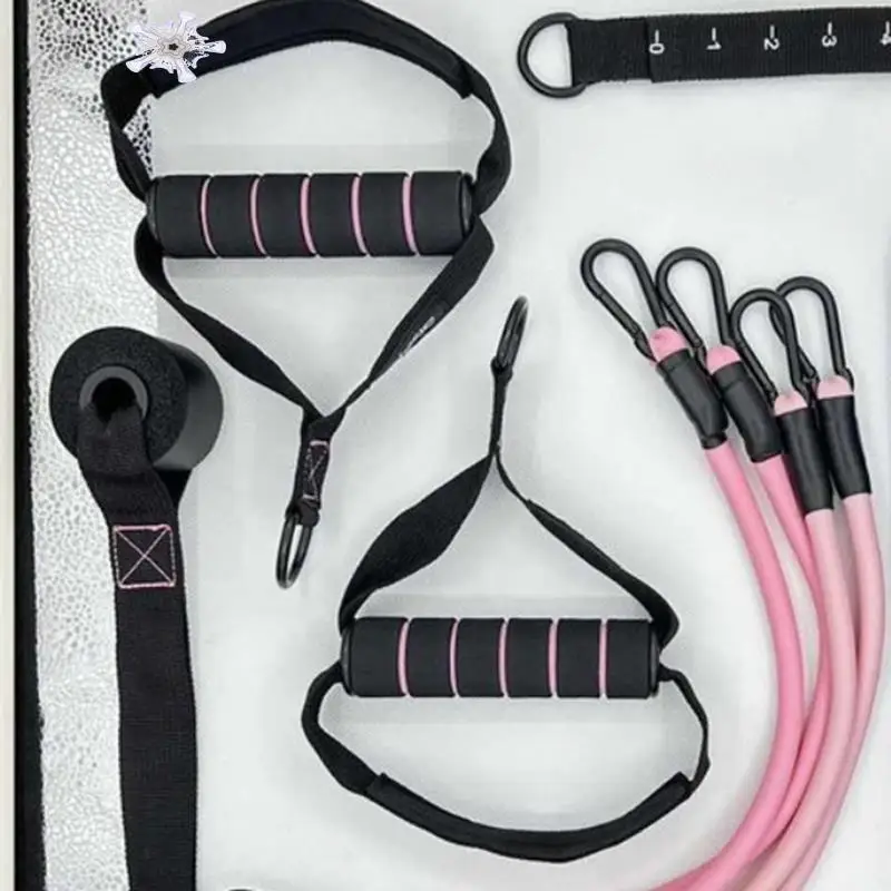 Pilates Bar Kit With Resistance Bands, Multifunctional Yoga Pilates Bar Home Gym Resistance Kit