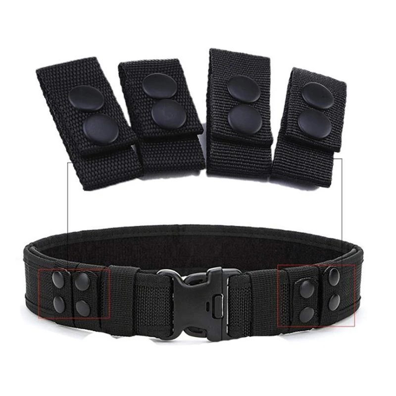 Tactical Belt Buckle Heavy Duty Belt Keeper Portable Webbing Strap Tactical belt loop nylon belt