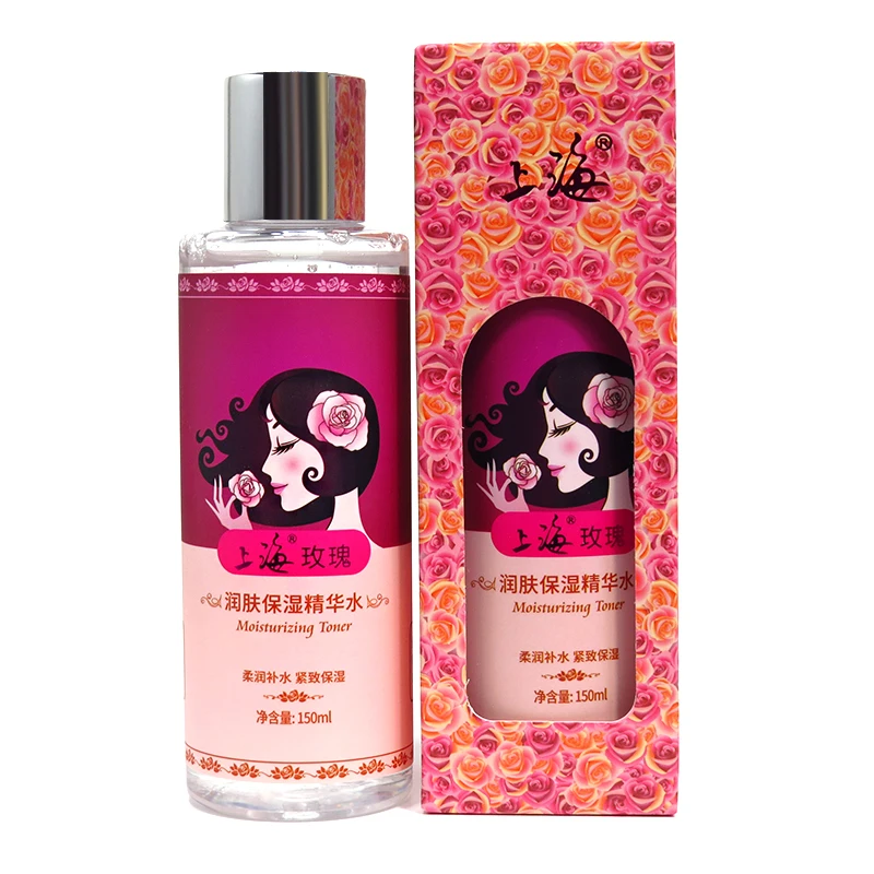 Shanghai Beauty Rose Moisturizing Toner Hydrating Refreshing Shrinking Pore Anti-aging Anti-wrinkle Facial Water Skin Care blossoming beauty hydrating