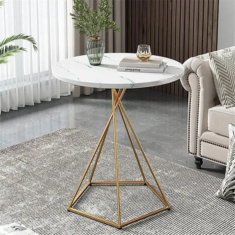 

Minimalist Book Side Table Round Kitchen Nordic Gold Aesthetic Side Table Metal Round Table Basse Ronde Multifunction Furniture