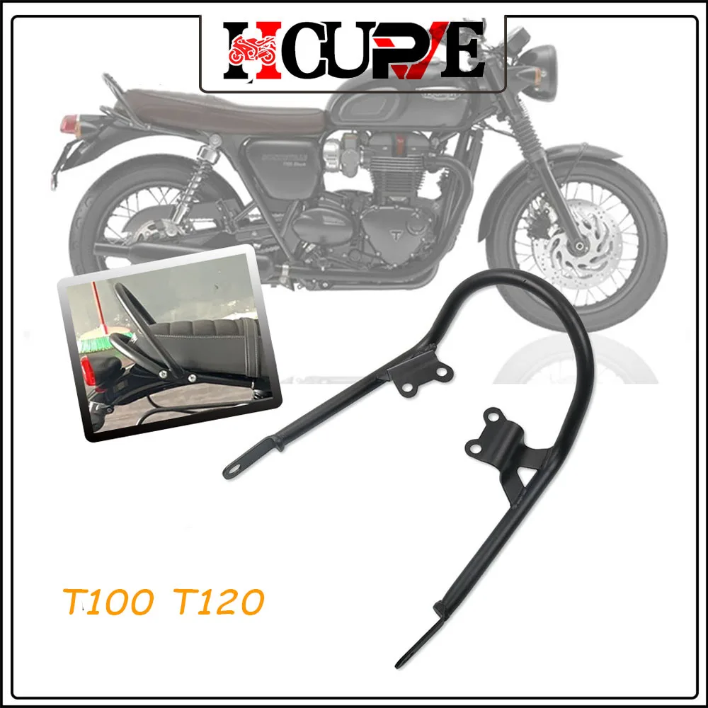 

For Bonneville T100 T120 T 100 120 2017 2018 2019 Motorcycle Rear Seat Luggage Carrier Rack Fender Saddlebag Cargo Shelf